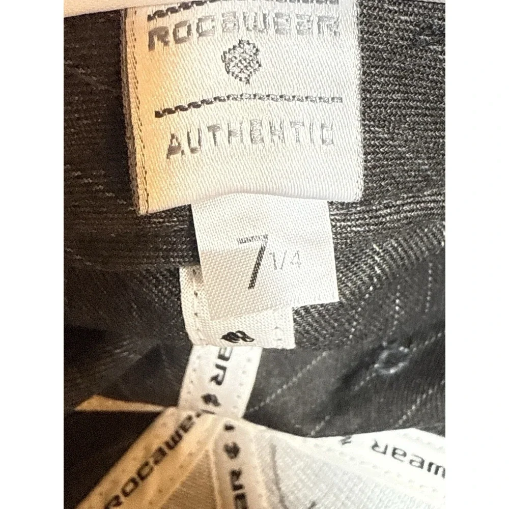 Rocawear Fitted  Cap Hat NWT, Heather Gray With Pinstripe Fitted Size 7 1/4 Y2K